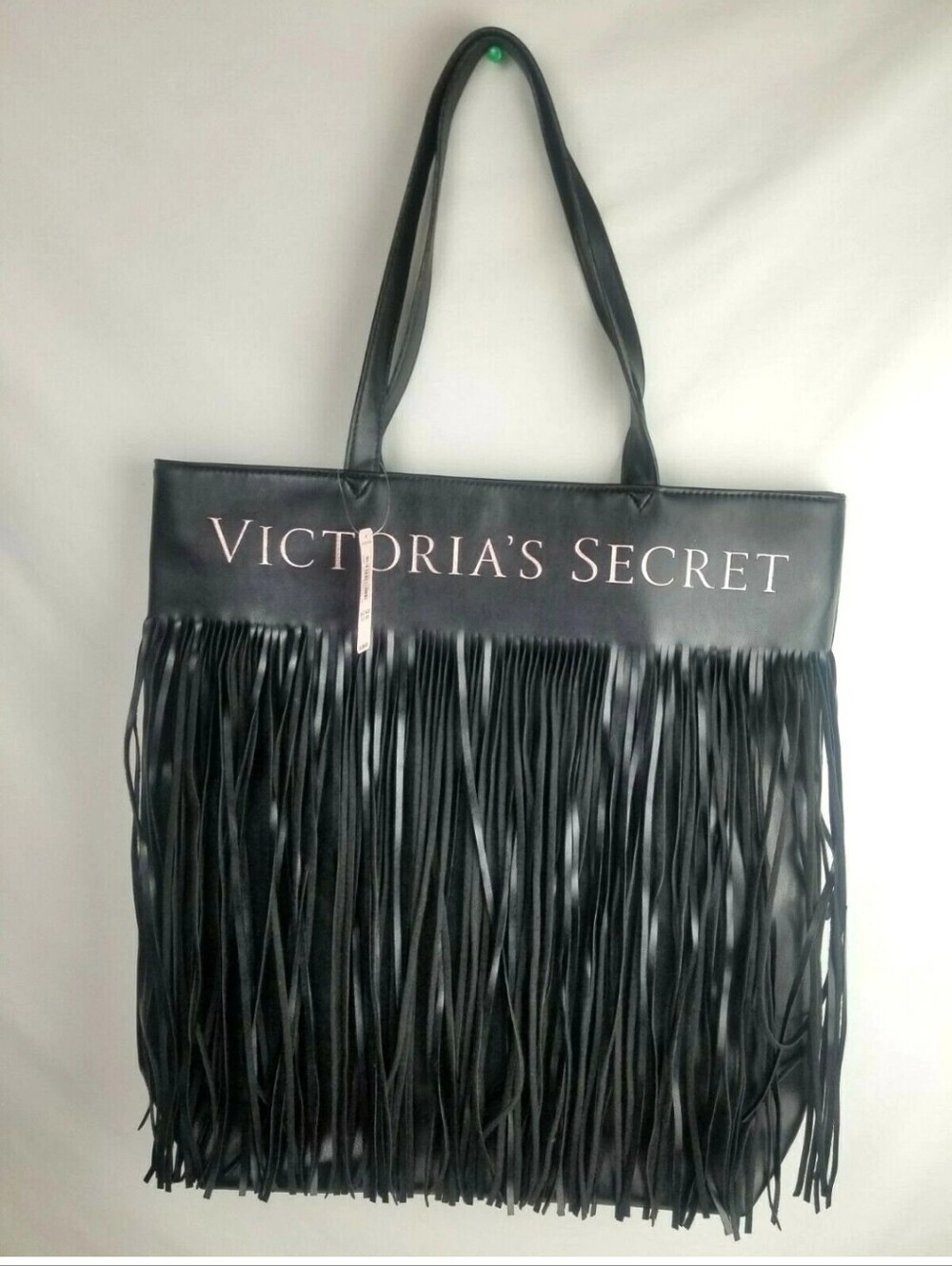 Victoria's Secret Limited Edition Black Fringe Tote NWT